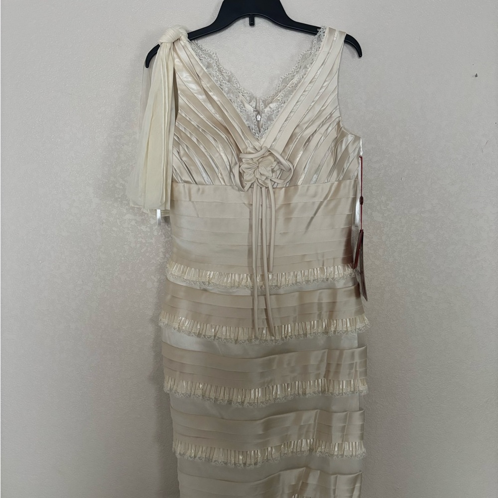 May Queen Cream One Shoulder Dress